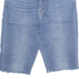 LEVI'S Cut Off High Waist Stretch Womens Denim Shorts Blue M W30