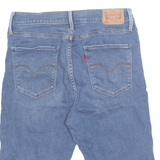 LEVI'S Cut Off High Waist Stretch Womens Denim Shorts Blue M W30