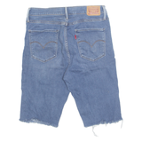 LEVI'S Cut Off High Waist Stretch Womens Denim Shorts Blue M W30
