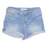 TOMMY JEANS Turn Up Womens Denim Shorts Blue S W28