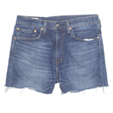LEVI'S Cut Off 512 Premium E Womens Denim Shorts Blue L W34