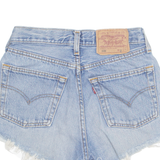 LEVI'S Cut Off 501 Womens Denim Shorts Blue XS W25