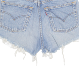 LEVI'S Cut Off 501 Womens Denim Shorts Blue XS W25