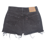 LEVI'S Cut 501 Womens Denim Shorts Black M W30