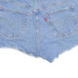 LEVI'S Cut Off 501 Womens Denim Shorts Blue M W30