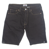 LEVI'S Turn Up 501 Mens Denim Shorts Black M W30