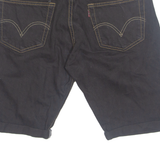 LEVI'S Turn Up 501 Mens Denim Shorts Black M W30