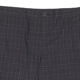 DICKIES Mens Workwear Shorts Grey Check XL W40