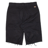 DICKIES Mens Workwear Shorts Black Slim M W34