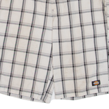 DICKIES Mens Workwear Shorts Beige Check M W32
