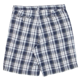 CHAPS Mens Chino Shorts Blue Check M W34