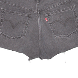 LEVI'S 501 BIG E Womens Denim Shorts Black S W28