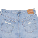 LEVI'S 501 BIG E Womens Denim Shorts Blue S W28