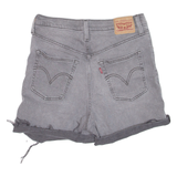 LEVI'S Ribcage Womens Denim Shorts Grey M W30