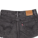LEVI'S 501 BIG E Womens Denim Shorts Black XS W25