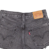 LEVI'S 501 Womens Denim Shorts Black XXS W24