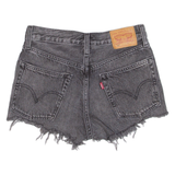 LEVI'S 501 Womens Denim Shorts Black XXS W24
