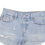 LEVI'S 501 BIG E Womens Denim Shorts Blue XS W25