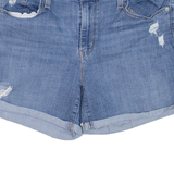 LEVI'S Mid Length Womens Denim Shorts Blue W32