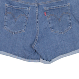 LEVI'S Mid Length Womens Denim Shorts Blue W32