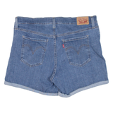 LEVI'S Mid Length Womens Denim Shorts Blue W32