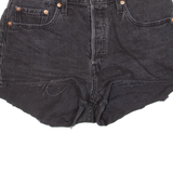 LEVI'S Womens Denim Shorts Black S W28