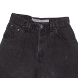 ZENA JEANS Womens Denim Shorts Black Relaxed UK 10 W30