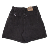ZENA JEANS Womens Denim Shorts Black Relaxed UK 10 W30