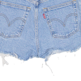 LEVI'S Ribcage Womens Denim Shorts Blue XXS W23