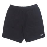 REEBOK Mens Sports Shorts Black Relaxed M W30