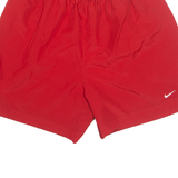 NIKE Mens Sports Shorts Red Relaxed L W30