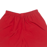 NIKE Mens Sports Shorts Red Relaxed L W30