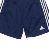 ADIDAS PRIME GREEN Mens Sports Shorts Blue Relaxed L W30