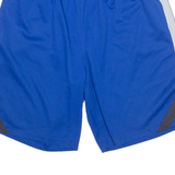 REEBOK Mens Sports Shorts Blue Relaxed L W28