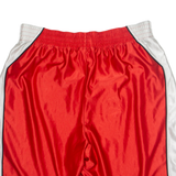 NIKE Mesh Lined Mens Sports Shorts Red Relaxed L W32