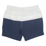 NAUTICA Mesh Lined Mens Swimming Shorts White Relaxed Colourblock XL W36