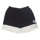 ADIDAS ORIGINALS Mens Sports Shorts Black Relaxed L W30