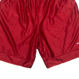 NIKE Mens Sports Shorts Red Relaxed L W32