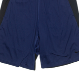 NIKE DRI FIT Mens Sports Shorts Blue Relaxed M W28