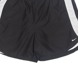 NIKE Womens Sports Shorts Black Relaxed UK 10 W30