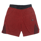 ADIDAS Mens Sports Shorts Red Relaxed S W26