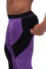 Purple/Black Meggings