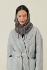 Women's Merino Wool Hood - Storm