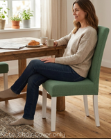 Anyseat Green Waterproof Chair Cover – Corn Kernel Pattern Stretch Slipcover for Dining Room