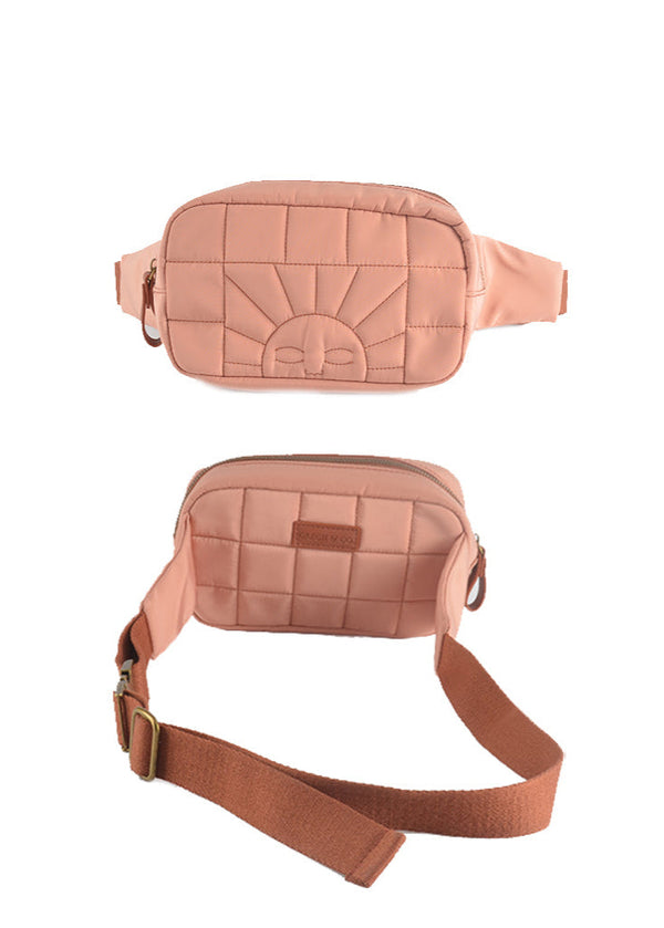 Eco-Friendly Crossbody Waist Bag - Sunset Pink