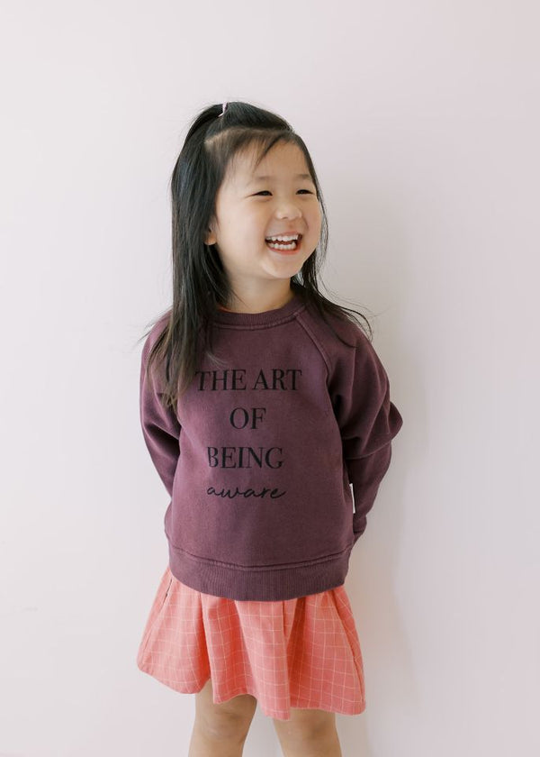 ART OF KIDS SWEATHER – PLUM