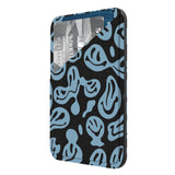 Black Melting Faces Mini Wallet