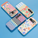 Electric Blue Tangerine Mix Samsung Galaxy S21 Case