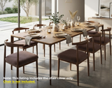 Anyseat Brown Fur Stretch Chair Cover – Washable, Removable Dining & Kitchen Seat Protector