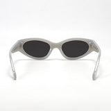 Kat x Money Moves - Silver Cateye Sunglasses